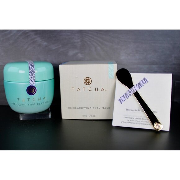 TATCHA The Clarifying Clay Mask 1.7 oz BOXED & SEALED! $70 MSRP - Picture 3 of 8